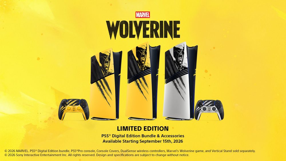 PlayStation 5 Digital Edition – Marvel's Wolverine Battle Yellow Limited Edition Bundle — upcoming tech release