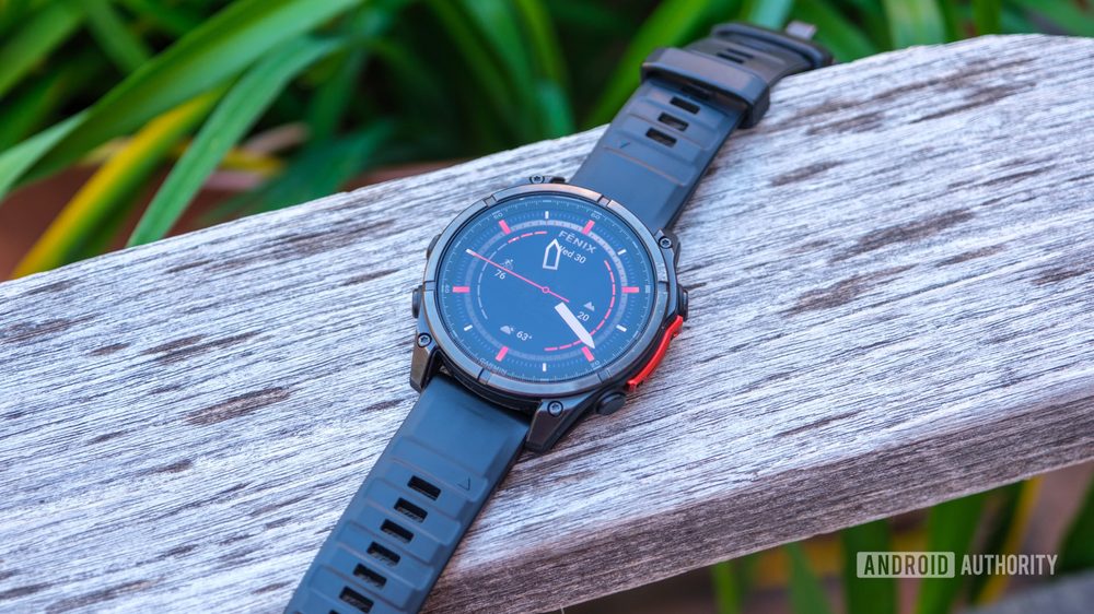 Garmin smartwatch (model A05170, possibly fēnix 9 or Enduro 4) — upcoming tech release