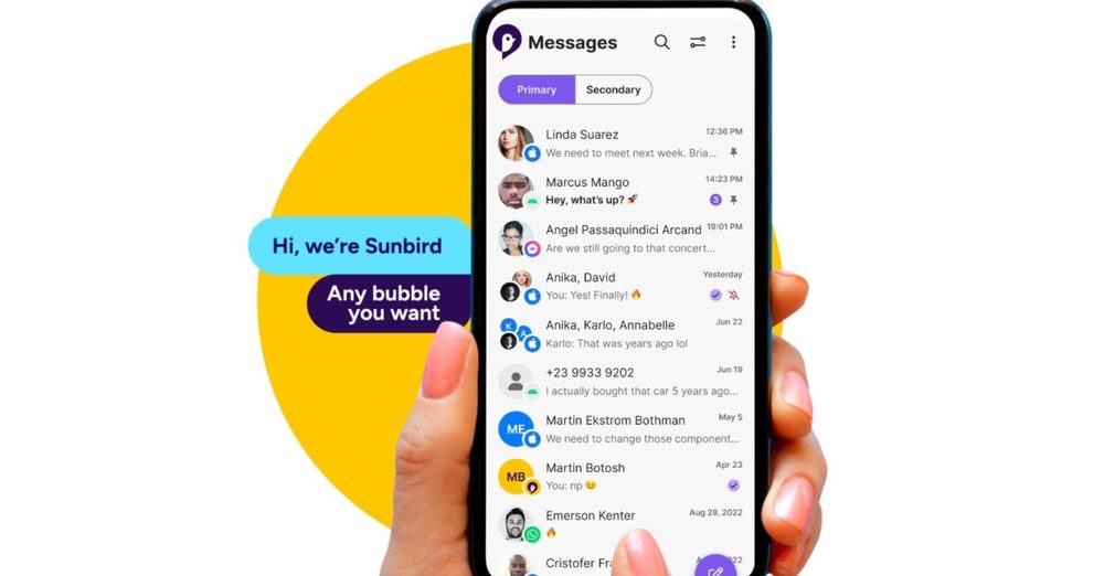 Sunbird iMessage app for Android — upcoming tech release